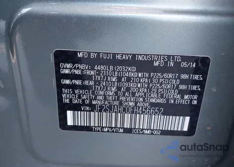 2015 Subaru Forester 2.5I Limited z USA, uszkodzony, nr VIN JF2SJAHC0FH456652